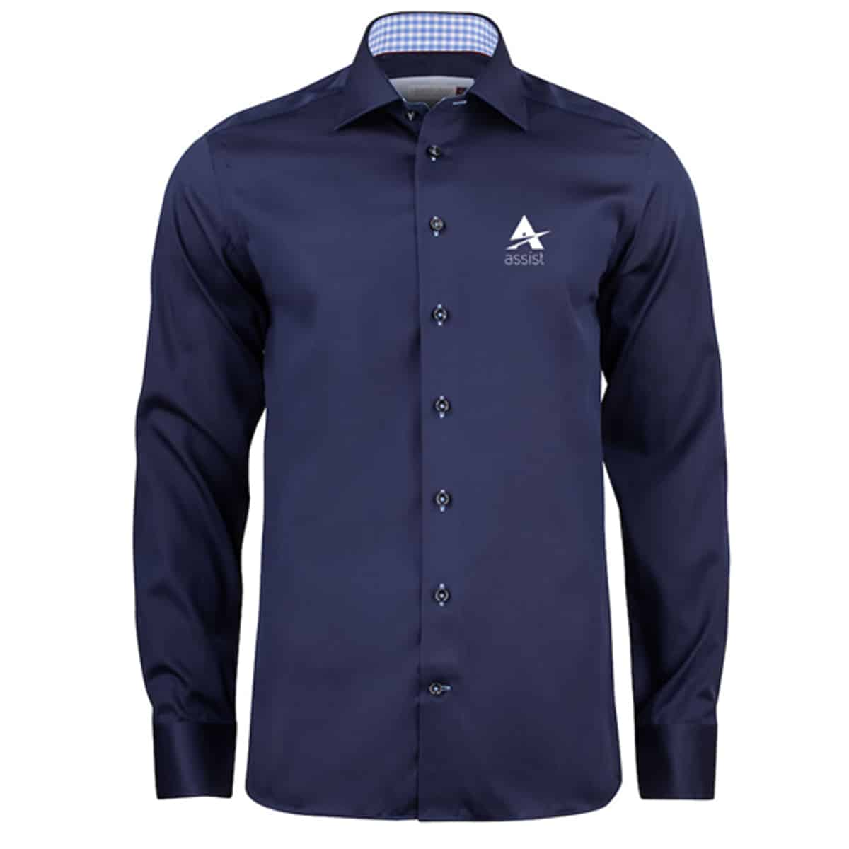 RB20 Twill slim i navy, herre